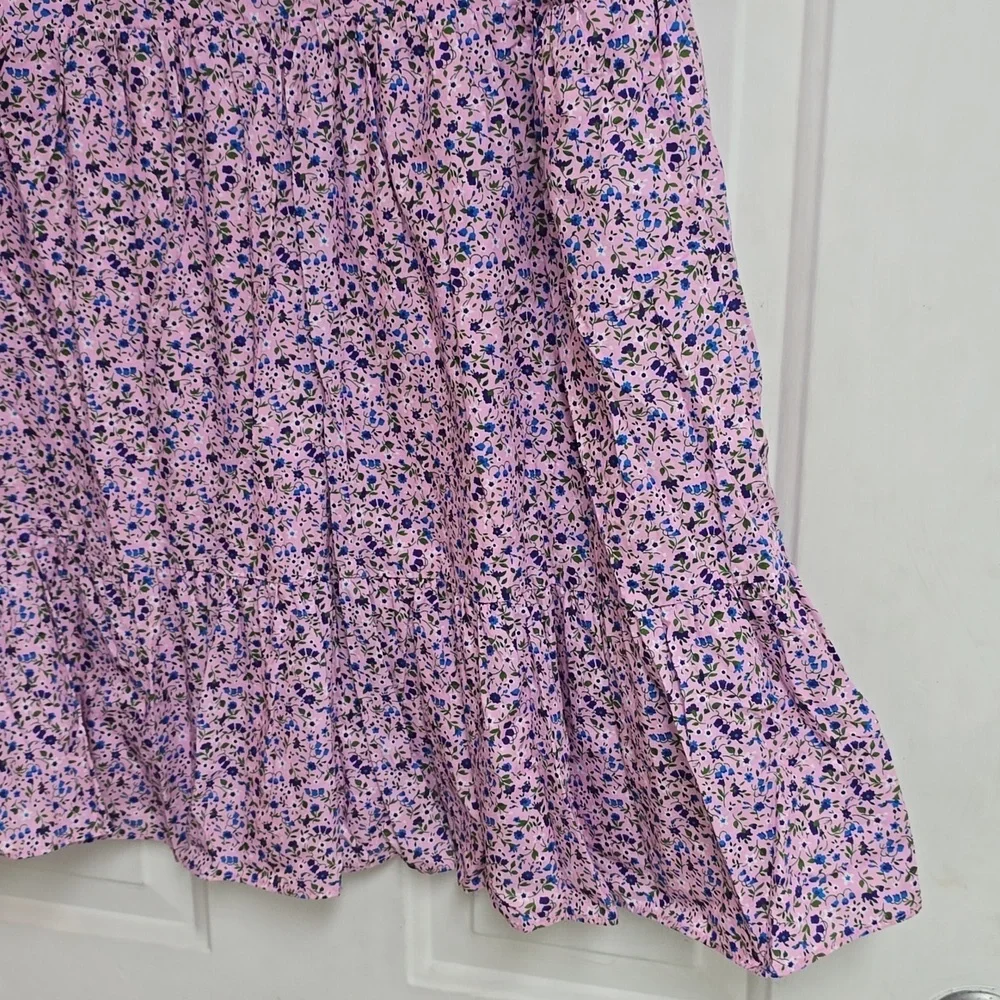 Tuckernuck Hyacinth House Lilac Floral Zip Front Ellie Mini Dress